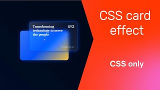 Stunning CSS card effects using glassmorphism & gradient magic