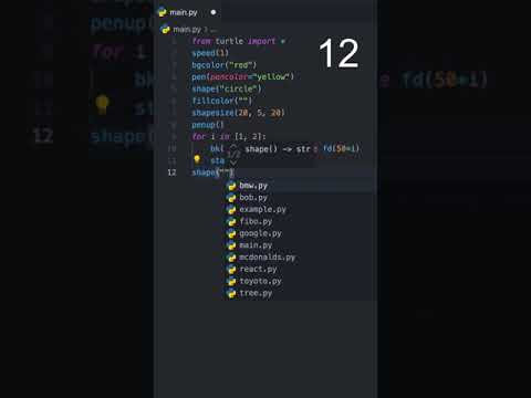 Draw McDonald’s logo in 17 lines of Python🐍 #pythoncoding #devlife #shorts