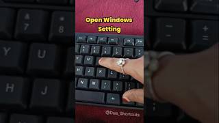 Computer shortcut trick | open windows Setting #asmr #windows11 #typing #diykeyboard #short