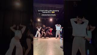 sophia falling while rehearsing gabriela BYE- 😭😭 #katseye