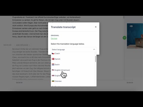 Wie man seine Videos von Deutsch ins Englische übersetzt