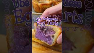 Tartas de huevo portuguesas con ube. ¡Receta en nuestro canal! #ube #cocinandoconkurt #videorecet...