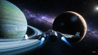 Cinematic Sci Fi Spaceship Scene Generated