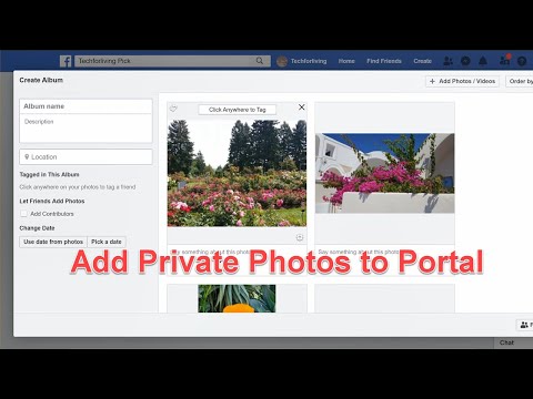 Add private pictures to your Facebook Portal