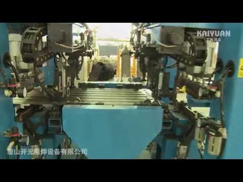 Fully automatic resistance welding line for transformer fin radiator