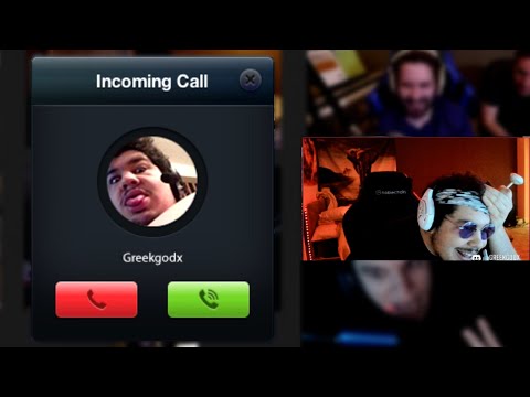 Greekgodx "Reacts" to Ram Ranch Skype Troll w/ Chat