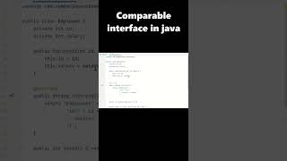Comparable in java ?? #shorts #java