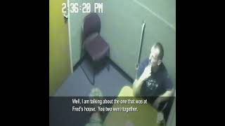 Real Interrogation Room Footage of murder suspect #forensicfiles #footage #shorts