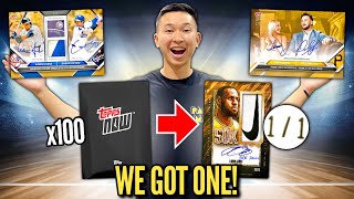 I BOUGHT EVERY 2025 TOPPS NOW CARD TO SEE IF I CAN PULL THE CHASER (1/1 GOLD AUTO PULLED)! 😱🔥
