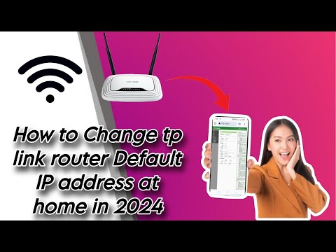How to change tp link wifi router default IP address at home in 2024.