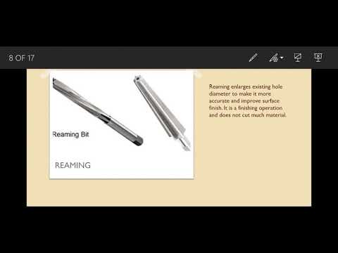 Operation On drilling Machines