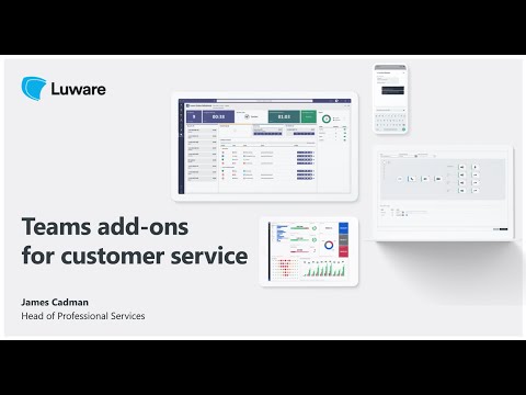 James Cadman Showcasing the Luware Solutions