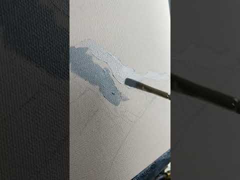 Mountain Oil Painting #shorts