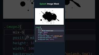 Splash Image Mask using CSS! 🤯 #html #css #javascript #cssproperties