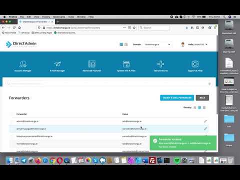 How to set up an email forwarder