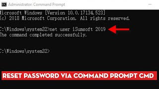 How to Reset Password Windows 10 Via Command Prompt CMD (EASY)
