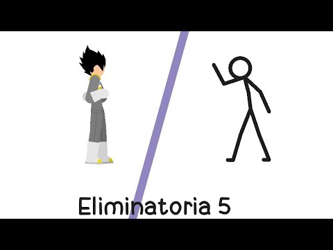 Guerra de Stickmans | Eliminatoria 5 | Stickman Clásico vs Vegeta |
