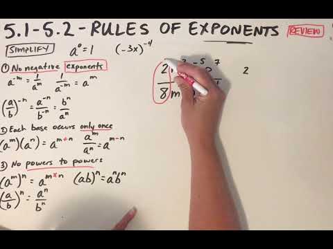 5.2 - More Rules of Exponents