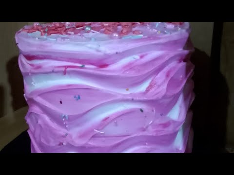 Baked and Decorated a Wave effect cake