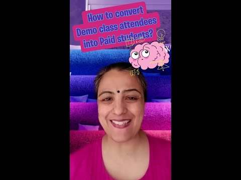 How to convert demo class attendees into paid students?