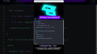 Stop Scrolling 🚨 Learn zigzag Dev Skills in 26 Seconds  #fullstackprep #coding #codeprep #webdesign