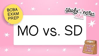 Lunch & Learn: MO vs. SD