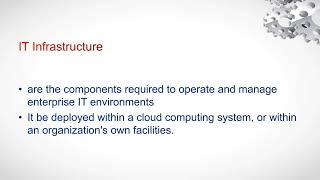 IT infrastructure & Network Technologies