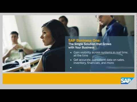 SAP Business One - The Single Solution That Grows With Your Business