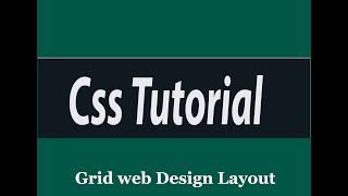 Grid Web design layout in HTML and CSS