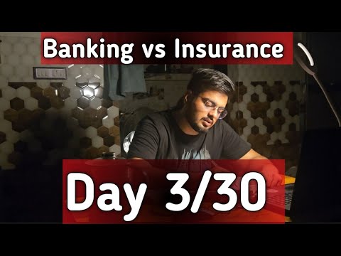 Day 3/30 Study Vlog 💪  Banking vs Insurance 🤔 #banking #vlog
