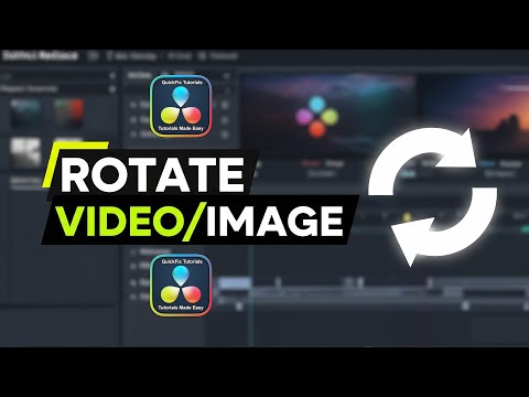How to Rotate an Image or a Video in DaVinci Resolve? Tutorials for Beginners