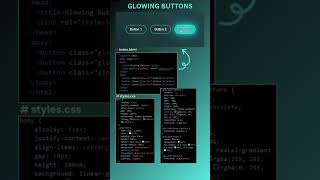 Glowing Button Effect with HTML & CSS ✨ | UI Animation
