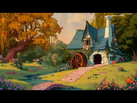 Soft Disney Oldies🎧Magical Disney Cottage on Autumn Morning✨Cozy Fairytale Music for Sleep & Focus