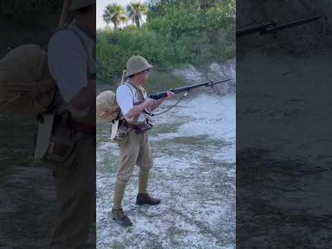 Firing a Type 38 Rifle with Imperial Japanese Army Early Pacific Theater Uniform & Equipment