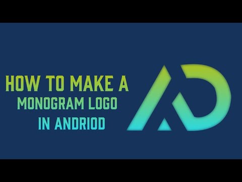 How to make a monogram Logo Design In Andriod