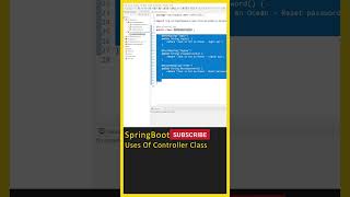 Controller Classes   Java Spring Boot Tutorial, Spring Boot Tutorial In Telugu, Spring Boot #shorts