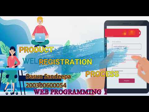 Program the product registration process including image uploading