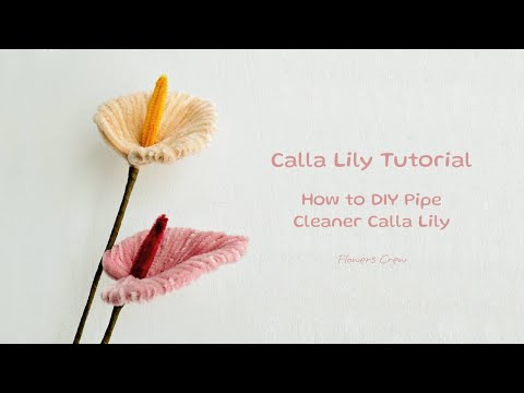 Calla Lily DIY Tutorial: How to Make Calla Lily Flower with Pipe Cleaners (Easy DIY)