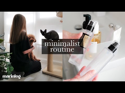 Minimalist routine | Minimalist skincare 2024 | Silent vlog