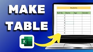 How To Make Table In Excel (2025)