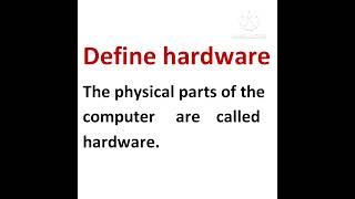 Define software/What is software/What is hardware