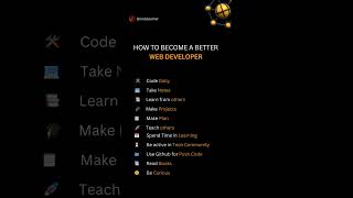 How to become a better Web Developer 🔥 #business #ai #android #androiddev #androiddevelopment