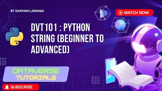 Lecture 23 - Python String Tutorial in Hindi | Complete String Concepts for Beginners | DVT101