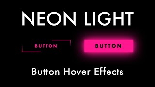 Amazing Neon Button || button hover css