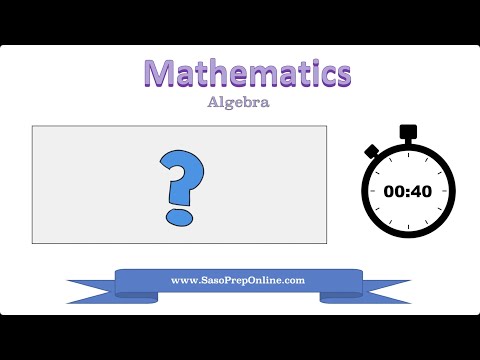 HSPT Prep: Mathematics - Algebra