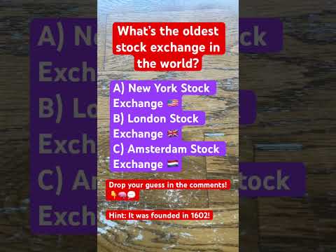 What’s the oldest stock exchange in the world?Drop your guess in the comments!👇🧠💬