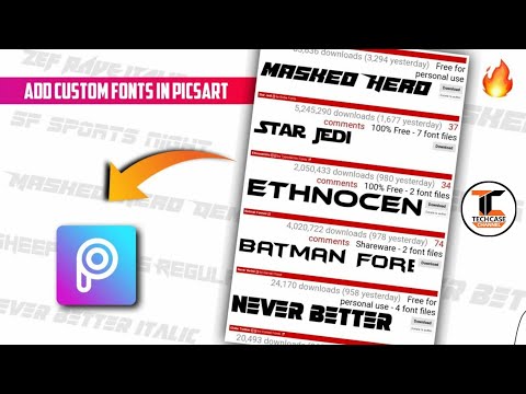 how to add fonts in picsart | how to add custom fonts in picsart | picsart