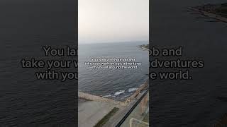 Take your work with you on all your adventures.💻🌠 #remoteworklife #remotecareer #virtualjob #fyp