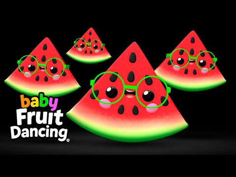 Baby Fruit Dancing - Party in my Stroller 🌞🍉🌼 | Low Stimulation Sensory Video for Babies