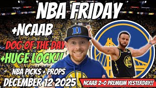 NBA Picks Today Friday 12/12/2025 | Free NBA Best Bets, NBA Player Props Today & NCAA Basketball